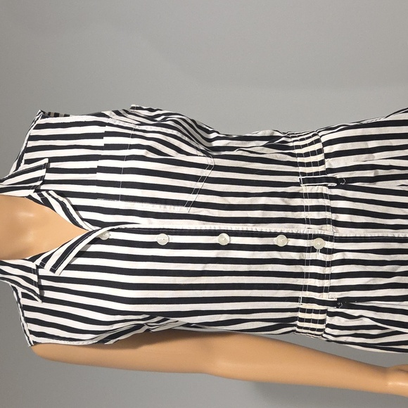 Black and White Vintage  Notched Collar Sheath Jumpsuit - Picture 2 of 6